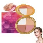 Eye & Cheek Palette- Eyeshadow and Highlighter Makeup, Highlighting Eye & Cheek Palette, Makeup Palettes Contour Kit, 4-in-1 Highlight ShadesMakeup, Defining the Face - Image 2