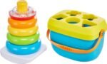Fisher-Price Baby’s First Blocks & Rock-a-Stack Toy Set - Image 2