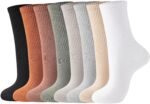J-BOX 10/8 Pairs Women Cotton Crew Socks - Soft Comfort Dress Socks for Business & Casual, Above Ankle Wear, size 6-11 - Image 2