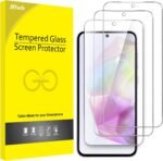JETech Screen Protector for Samsung Galaxy A35 5G 6.6-Inch, 9H Tempered Glass Film, Anti-Scratch, HD Clear, 3-Pack - Image 2