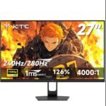 KTC 27 Inch 280Hz Gaming Monitor, 1080P FHD PC Monitor Gamer 240 Hz,1ms GTG, Fast VA,126% sRGB, Adaptive Sync, 4000:1 Contrast Ratio, 350nits, HDR Support, DisplayPort 1.4/HDMI 2.0 VESA, H27E22P - Image 2