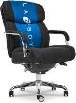 La-Z-Boy Sutherland Ergonomic Faux Leather Swivel Computer and Desk Chair, Black (CHR10048A) - Image 2