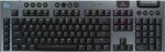 Logitech G915 X Lightspeed Low-Profile Wireless Gaming Keyboard, Double-Shot PBT Keycaps, Fully Programmable Keys, RGB Backlighting, Sleek Aluminum Finishing, GL Blue Clicky Switches - PC/Mac - Black - Image 2