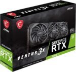 MSI Gaming GeForce RTX 3060 Ti LHR 8GB GDRR6 256-Bit HDMI/DP Torx Fan 3 Ampere Architecture OC Graphics Card (Ventus 3X 8G OC LHR) (Renewed) - Image 2