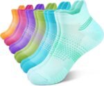 PAPLUS Ankle Compression Socks for Women 6 Pairs, Running Socks with Heel Tab, Cushioned Low Cut Athletic Socks - Image 2