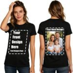 Personalized Custom T Shirts | Heavyweight Cotton Tees Men Women | Upload Photo Text Logo for Family Reunion Gifts - Image 2