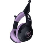 Razer Kraken Kitty V2 BT Wireless RGB Headset, Kuromi Edition | Chroma RGB Kitty Ears & Earcups, Bluetooth 5.2, 40 mm Drivers, Noise-cancelling Mics, Lightweight, USB-C, 40 Hr Battery - Image 2