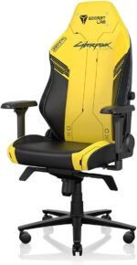 Secretlab Titan Evo Cyberpunk 2077 Gaming Chair - Reclining - Ergonomic & Comfortable Computer Chair with 4D Armrests - Magnetic Head Pillow & 4-Way Lumbar Support - Yellow/Black - Leatherette - Image 2