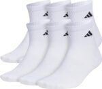 adidas Men's Superlite Quarter Ankle Socks (6 Pairs) Lightweight & Breathable - Image 2