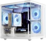 suevery Desktop Computer Prebuilt Gaming PC White | Ryzen 5 5500 Up 4.2 G 6cores 12threads 16G DDR4 RAM 512G SSD RX6500 XT 4G Gamer Home 4K Pro - Image 2