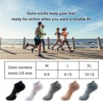Gonii Ankle Socks for Women Cushioned No Show Athletic Running 5 Pairs | Anti-Blister,Breathable,Moisture-wicking,Arch support,Heel tab,Reinforced mesh,Comfortable,Low profile fits all shoes - Image 7