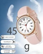 CIVO Nurse Watches for Women Men: Analog Waterproof Watch with Second Hand | Easy Read Dial, 12/24 Hour Military Time, Nursing, Gifts for Medical Student Nurses Doctors Ladies - Image 5