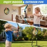 2 Pack Kids Bow and Arrow, LED Archery Set with Dinosaur Target | with 24 Suction Cup Arrows, 1 Standing Target, 6 Score Targets & 2 Quiver, Indoor Outdoor Sport Gifts for Boys Girls - Image 7