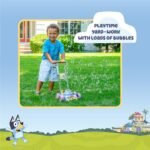 BLUEY Bubble Lawn Mower for Toddlers, Bubble Blowing Machine with Sound for Indoor and Outdoor Gardening Toy, Plays Bluey Music, Birthday, Party Favor for Preschool Girls and Boys - Image 4