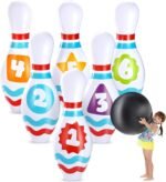 JOYIN Giant Inflatable Bowling Set for Kids and Adults, Christmas Birthday Party Games, Kids Education Motor Skills Toys - Image 2